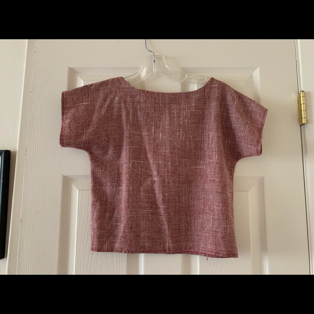 Cropped Woven Vintage Top